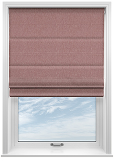 Delicate Chevron, Garnet - Roman Blind